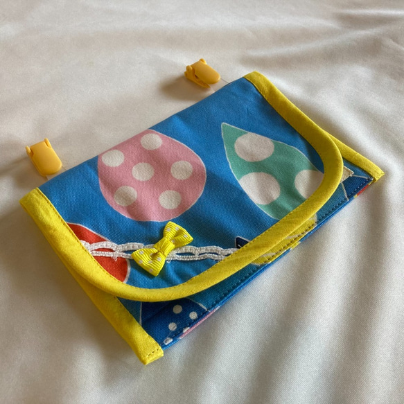 オーダーOK】移動ポケット☆カラフルしずく雨☆マスクケース入園入学