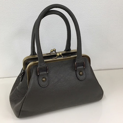 がま口＆スクエアバック！革 ショルダーバッグ 豊岡製鞄 がま口 本革 日本製 レトロ メンズ