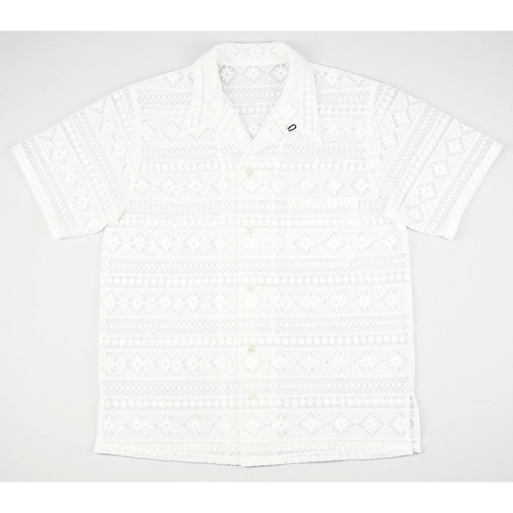 Lace Aloha Shirt【White】
