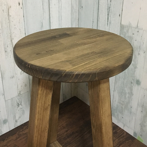 木製スツール アンティーク ヴィンテージ風 62cm 椅子（チェアー