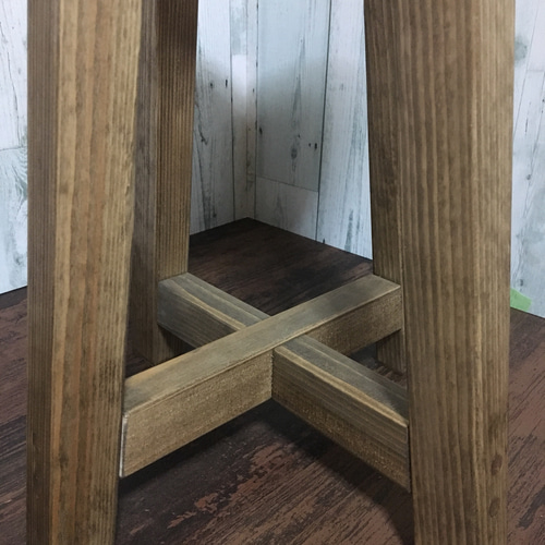 木製スツール アンティーク ヴィンテージ風 62cm 椅子（チェアー