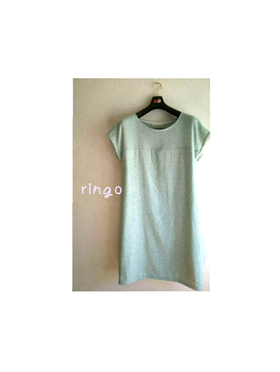 ラメ入りウールネップツィードワンピ