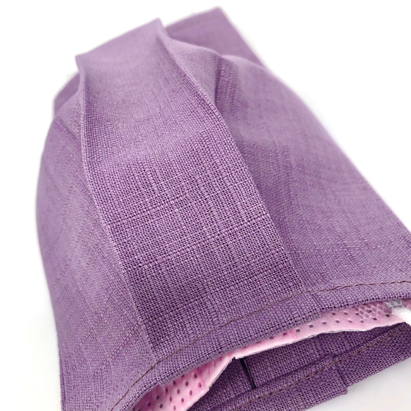 棉口罩套-結紗棉(薰衣紫) 第2張的照片