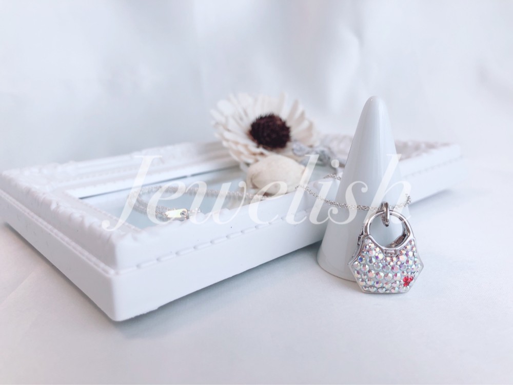 スワロフスキー アロマバッグネックレス