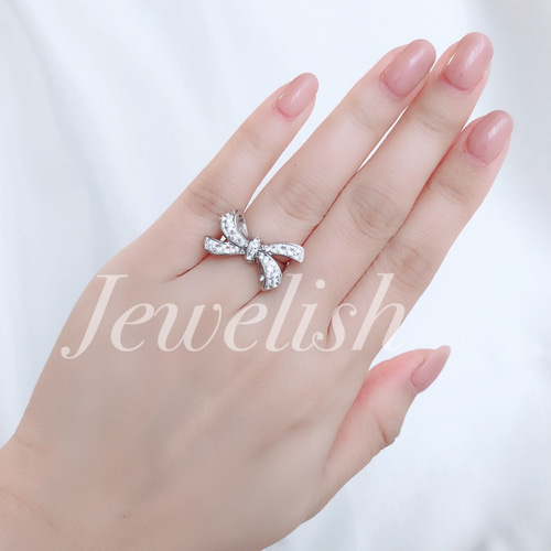 スワロフスキー リボンリング 指輪・リング Jewelish 通販 スワロフスキー リボンリング 指輪・リング Jewelish 通販