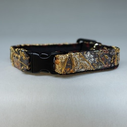 ★【帯生地-金糸】Ⅲ　猫首輪 2枚目の画像