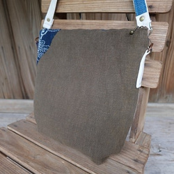 ☆ 本藍染め-帆布-デニム 布バッグ♪☆ 7枚目の画像