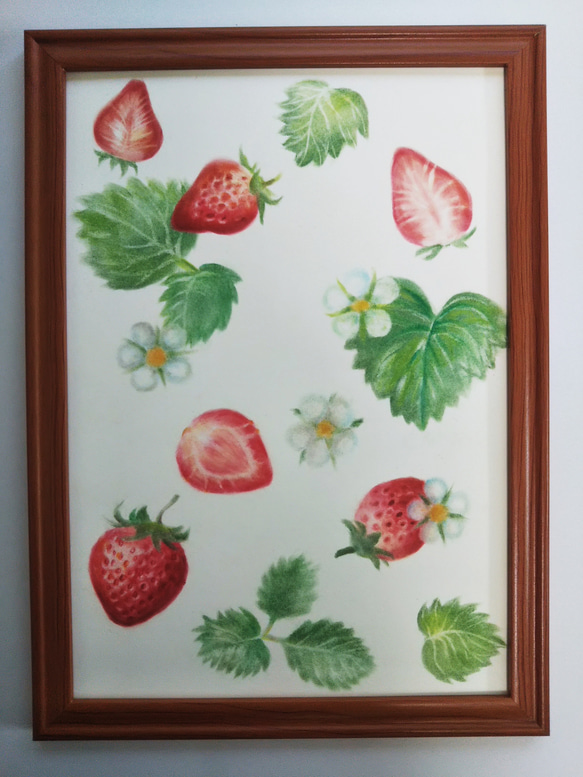 原画】いちご狩り 絵画 R's art gallery 通販 8835591｜Creema