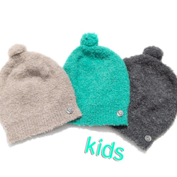 “羊駝毛針織帽”尺碼：小孩F顏色：米色 第2張的照片