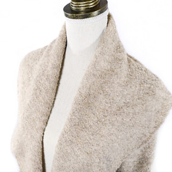 「rosa」 size : M color : ベージュ　羽織タイプのアルパカニットカーディガン 2枚目の画像