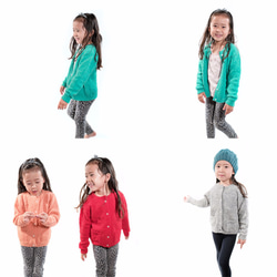 アルパカ kidsニット「ロリポップ」size : 6歳 color : エメラルドグリーン 5枚目の画像