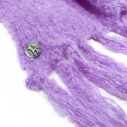 消聲器的羊駝噓粘土“羊駝仿羔皮呢圍脖”尺寸：F顏色：紫色 第3張的照片