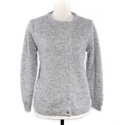 「lolipop (B)」 size : M color : ライトグレー　アルパカニットカーディガン 1枚目の画像