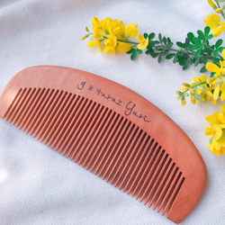名入れ桃の木櫛〜椿油漬け〜名前入り その他雑貨 Handmade Shop Hi-Mi