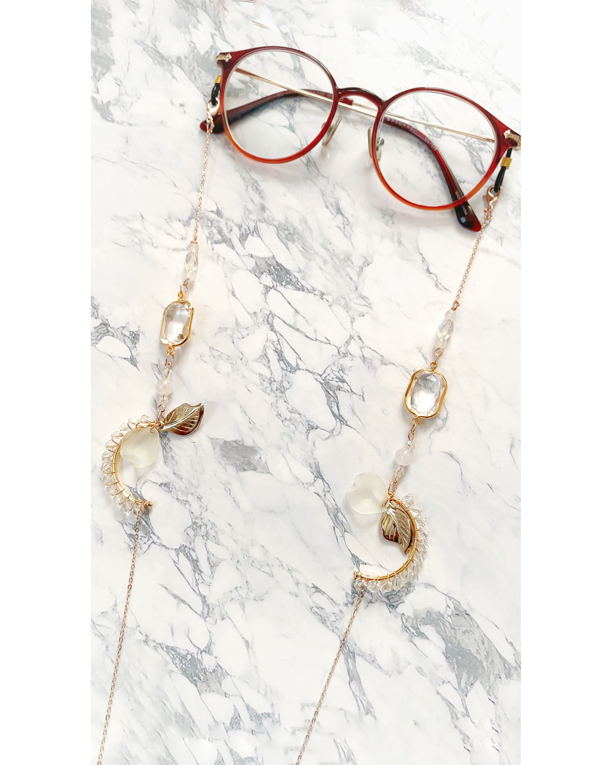 メガネチェーン*ネックレス2way使用方法