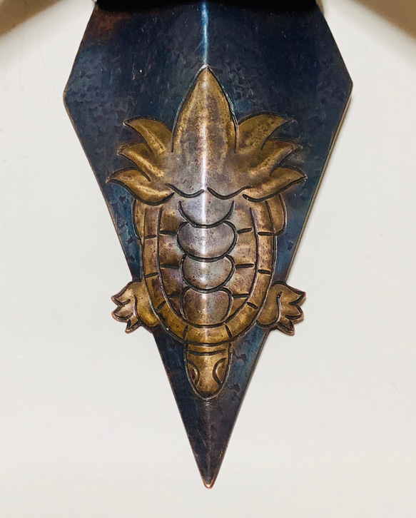 彫金折鶴「長寿亀」 8枚目の画像