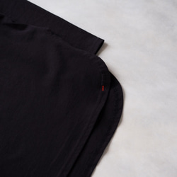 R hem L/S Tee ブラック/ 長袖 オーバーTシャツ 4枚目の画像