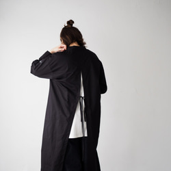 CBCシャツワンピース Black 1枚目の画像