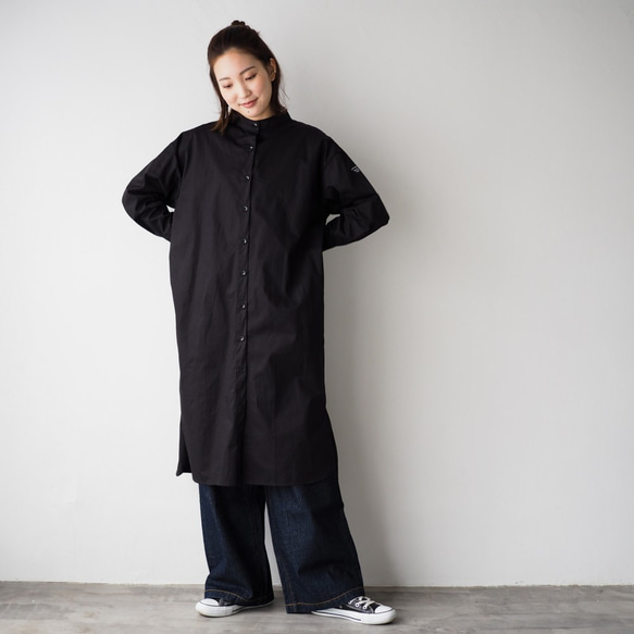 CBCシャツワンピース Black 7枚目の画像