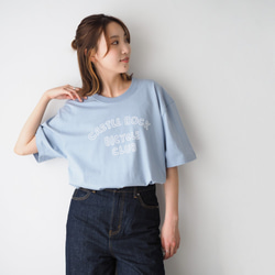 CBC LOGO TEE Smoky blue×White(Tシャツ) 2枚目の画像