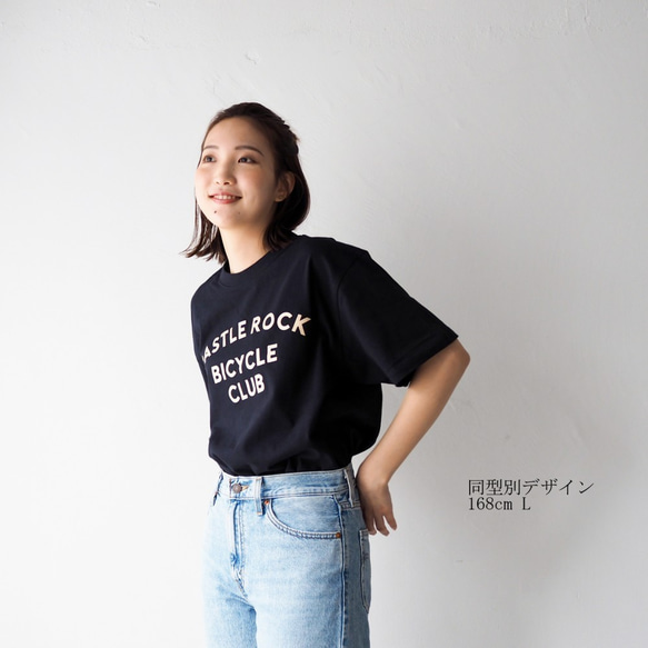 刺繍hippies Tee Smoky blue(Tシャツ) 5枚目の画像