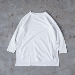 オーバーサイズTシャツ ホワイト(ロンT/長袖) 12枚目の画像