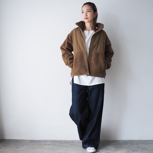 ボアブルゾン ブラウン Duck ジャケット BLUEWHITE 通販 13070455