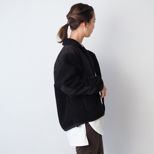 ボアブルゾン ブラック Duck ジャケット BLUEWHITE 通販 13070494