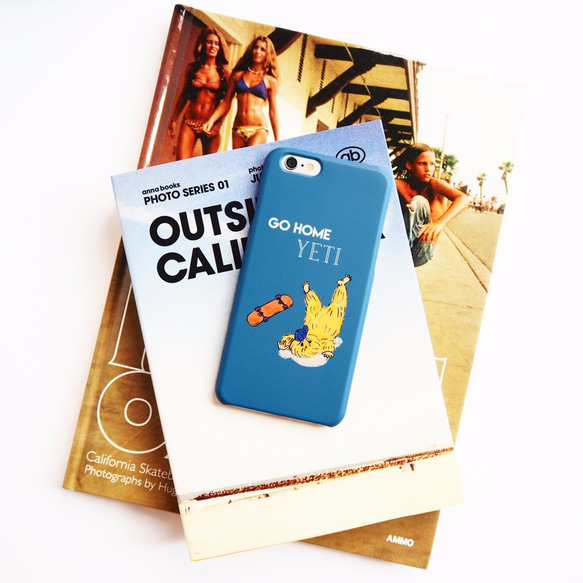SK8 YETI スマホケース BLUE スマホケース・カバー BLUEWHITE 通販