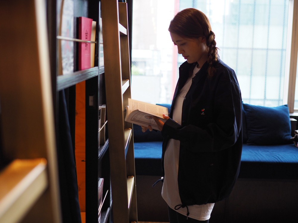 Grandpa コーチジャケット Navy 撥水