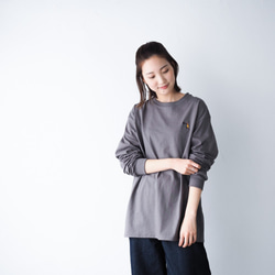 Turkey L/S TEE スモークグレー(長袖 ロンＴ) 1枚目の画像