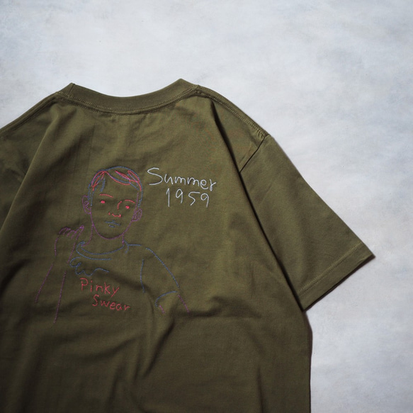 <Stitch>Pinky Tee Olive(Tシャツ) 3枚目の画像