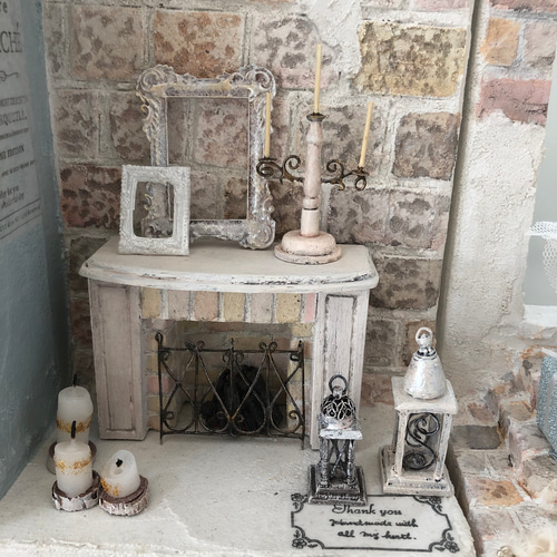 モルタルのXmasハウスとクリスマスツリー ソーラーライト付き オーダー