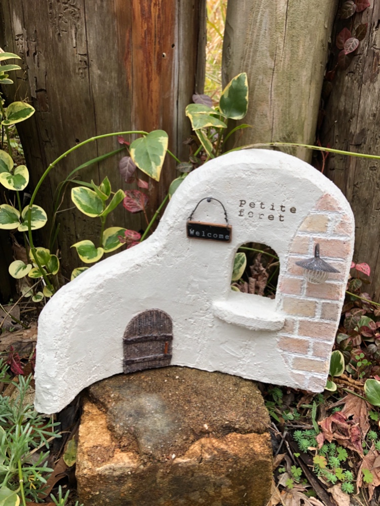 ベビーピンクアンティーク瓦のオブジェ   受注制作