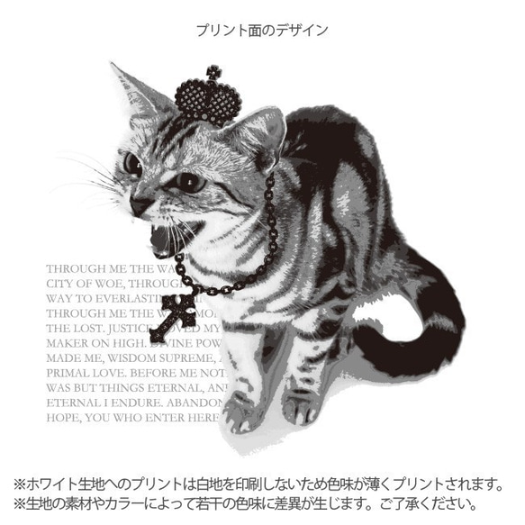 送料無料[オーバーサイズ]シャーという猫-PUNK-CAT[ビッグシルエットTシャツ] 3枚目の画像