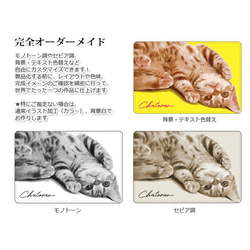 送料無料★二つ折りパスケース‐ペットの写真で作るリアルイラスト  猫 犬 3枚目の画像