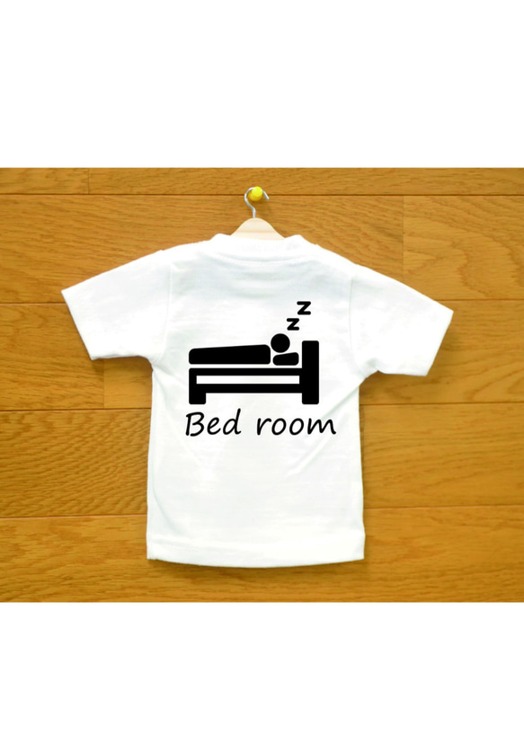 ミニTシャツの　ルームプレート　ベッドルーム 1枚目の画像