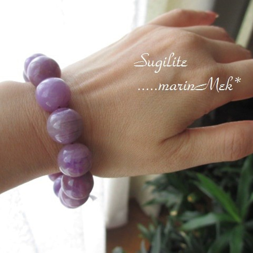 ラベンダースギライトブレスレット（鑑別書付） ブレスレット marinMek
