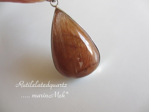 [栗子♪] Rutilated quartz pendant top 第2張的照片