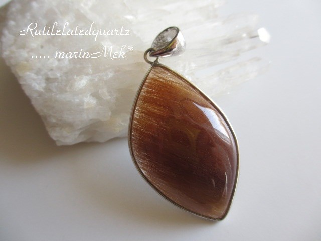 【chestnut♪-2】ルチルクォーツのペンダントトップ