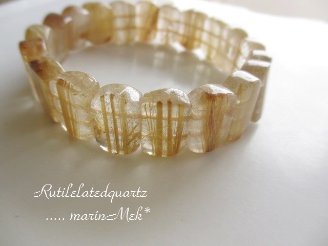 タイチンルチルクォーツ　バングル