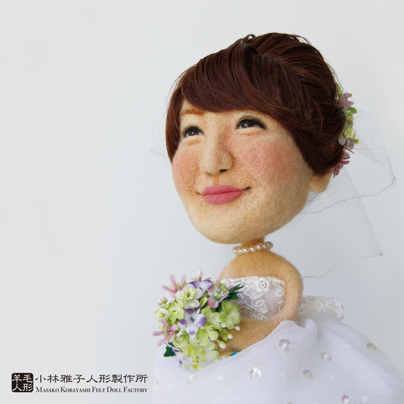 ★あなたの人形作ります★オーダーメイド 羊毛フェルト  小林雅子人形製作所  結婚お祝い 銀婚式 2枚目の画像