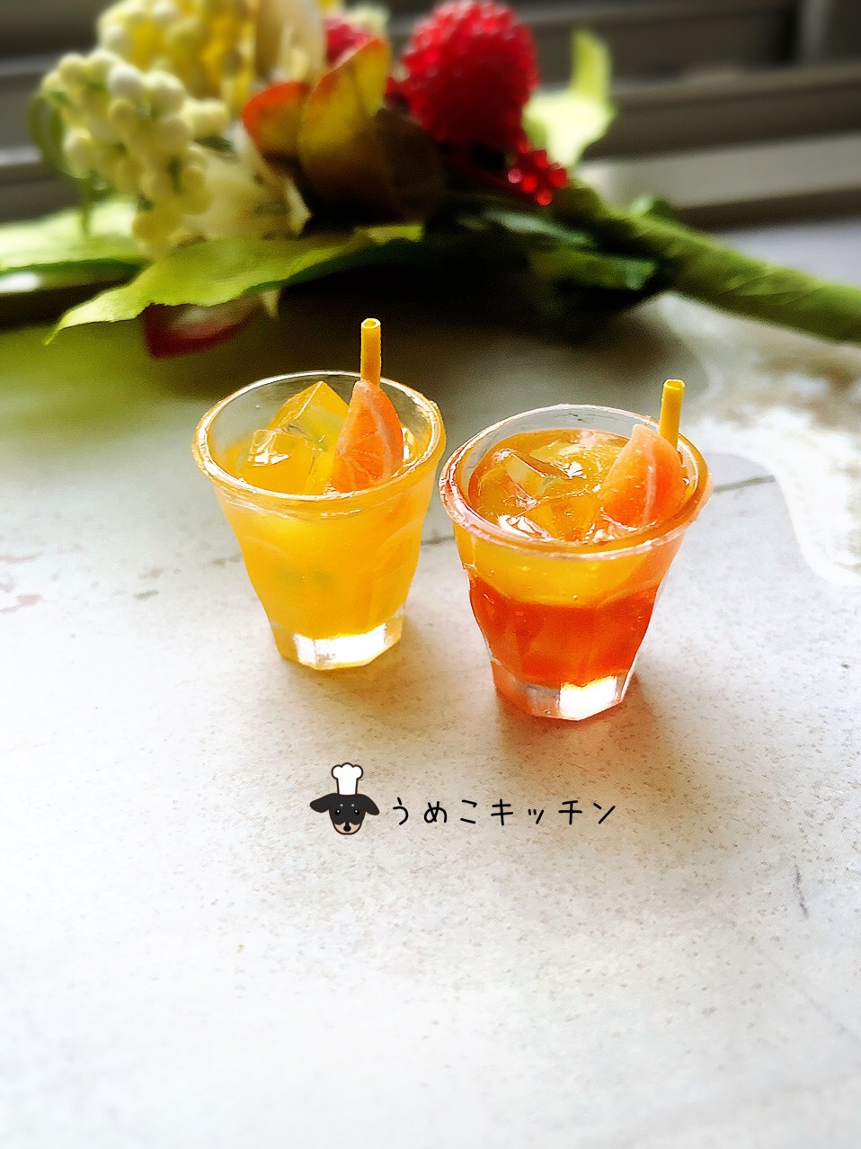 外国フード　セット　ミニチュア　ドールハウス　オレンジジュース　ボトル　マンゴー 外国フード　セット　ミニチュア　ドールハウス　オレンジジュース　ボトル　マンゴー