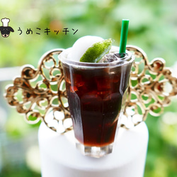 【ポニーフック】　アイスコーヒーフロート　ミニチュアフード 1枚目の画像