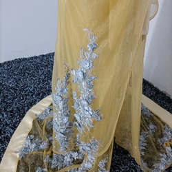 チュール打掛　着物　オーバードレス　レース羽織　ウエディングドレス　お色直し 3枚目の画像