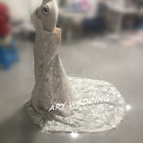 結婚式 2次会 前撮り ロケーション 背中あき ソフトマーメイド 海外