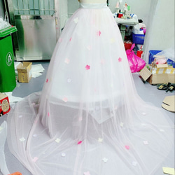 婚紗和彩色連衣裙的罩衫 花瓣罩衫 設計多變 第6張的照片