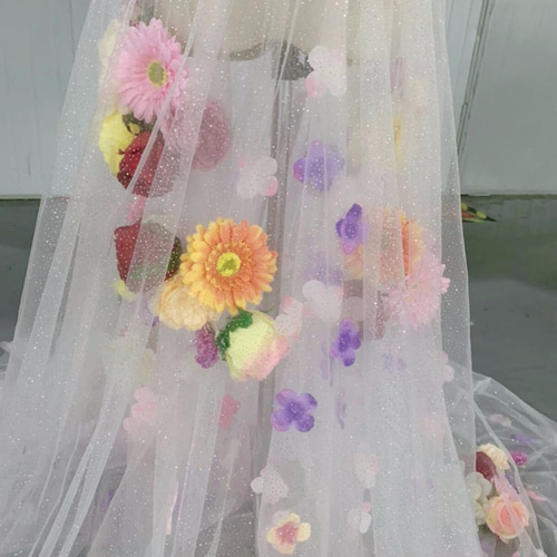 楽天市場】オーバードレス 刺繍 花柄 ウェディングドレスの