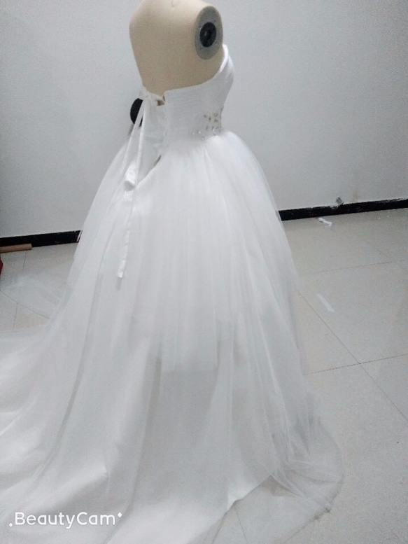 Volumie Dress 婚紗 婚禮 Recoloring Bride 可以訂購顏色和尺寸 第6張的照片