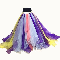 一套衣服有幾種顏色！婚紗和彩色連衣裙的罩裙 Glitter Shiny Organdy 可免費訂購 第4張的照片